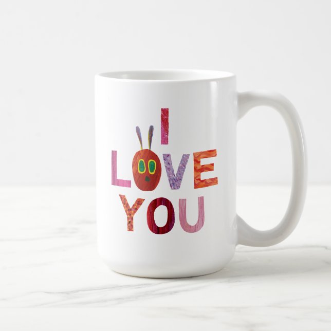 Caneca De Café Eric Carle | Lagarta Eu Te Amo (Direita)