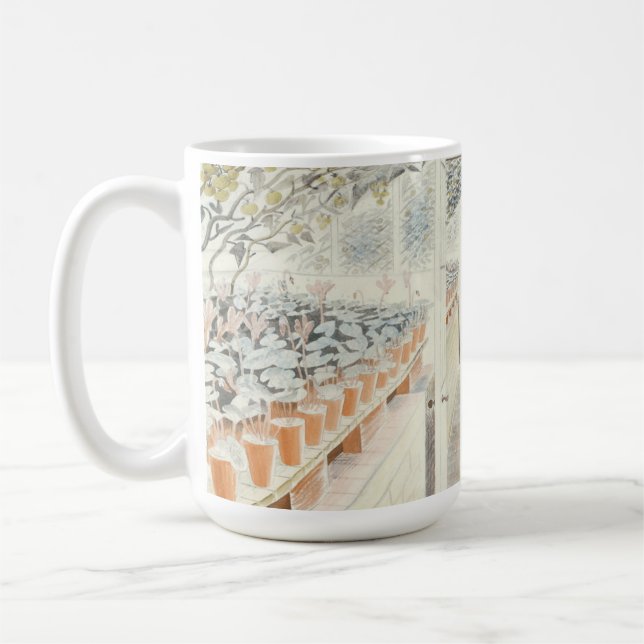 Caneca De Café Eric Ravilious, O Tomate Dos Ciclamídeos De Estufa (Esquerda)