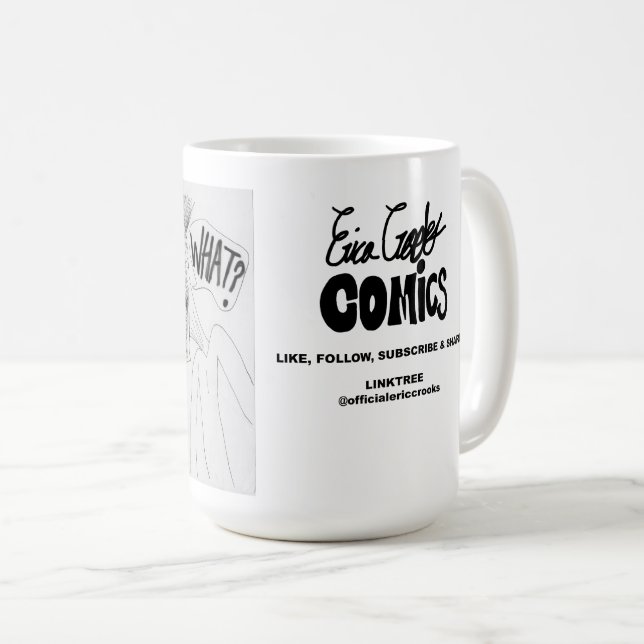 Caneca De Café Erica Crooks Comics : Game Show scam (Frente Esquerda)