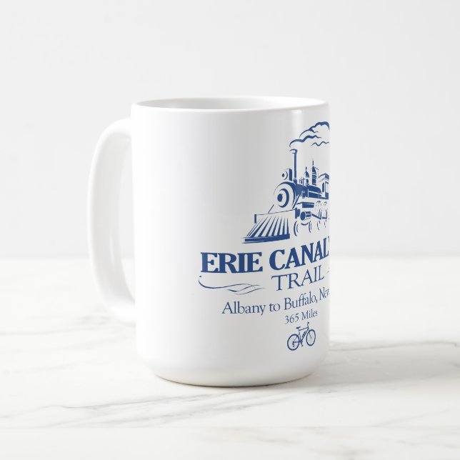 Caneca De Café Erie Canalway Trail (RT) (Frente Esquerda)