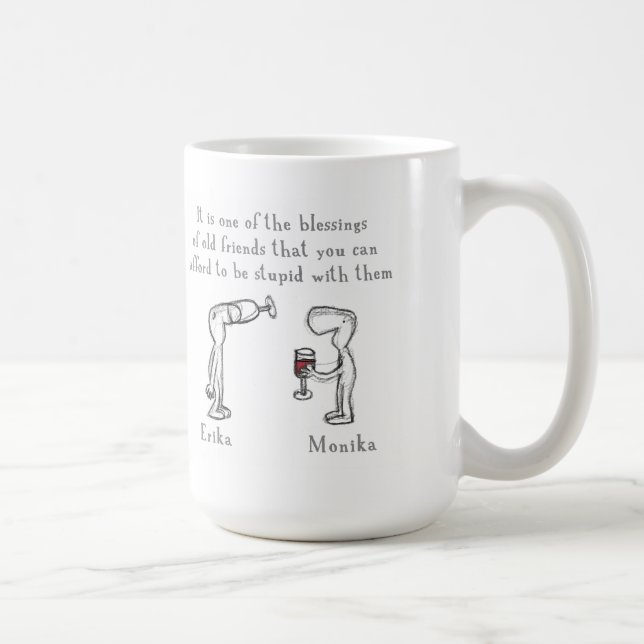 Caneca De Café Erika e Monika (Direita)