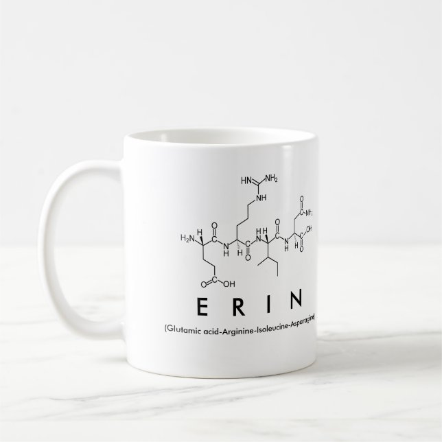 Caneca De Café Erin peptide name mug (Esquerda)
