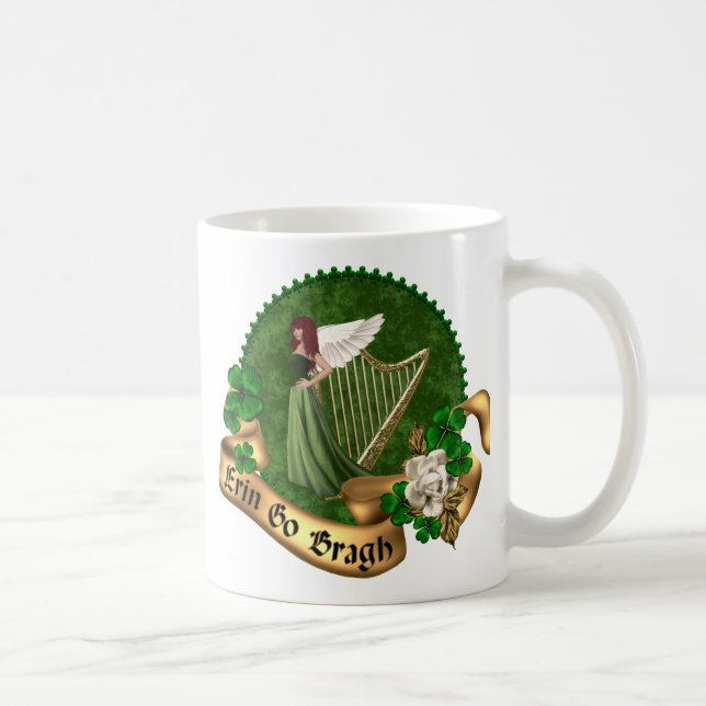 Caneca De Café Erin vai irlandês de Bragh (Direita)