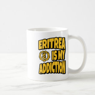 Caneca De Café Eritreia É O Meu Vício De Amor, O Mapa De Bandeira