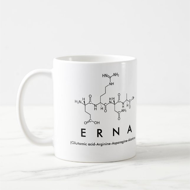 Caneca De Café Erna peptide name mug (Esquerda)