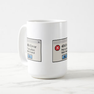 Caneca De Café Erro 404: Motivação não encontrada