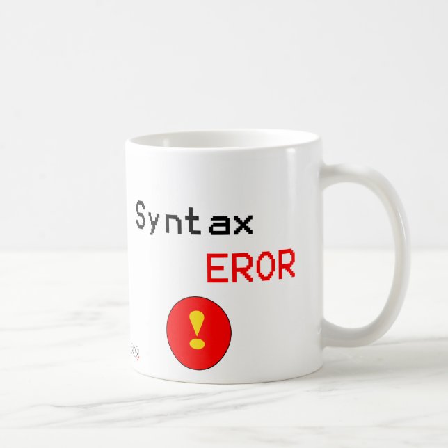 Caneca De Café Erro de sintaxe (Direita)
