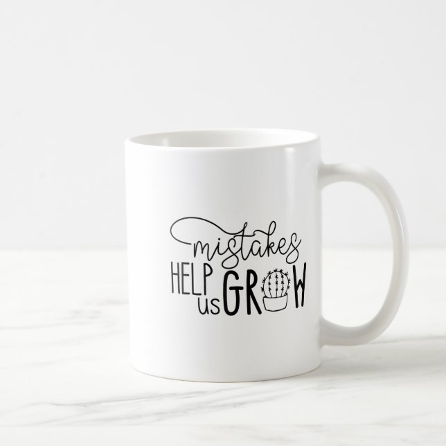 Caneca De Café Erros de professores de Mentalidade de Crescimento (Direita)
