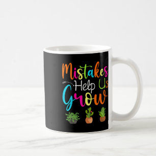 Caneca De Café Erros nos ajudam a crescer Mentalidade de Crescime