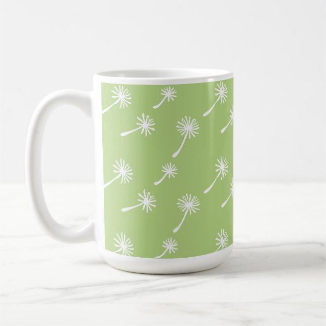 Caneca De Café Erva Daninha Happens fofa cínica dandelion Engraça (Esquerda)
