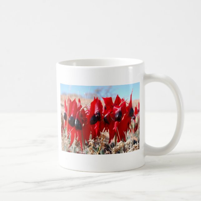 Caneca De Café Ervilha de deserto de Sturt (Direita)