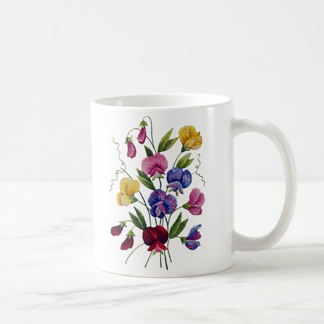 Caneca De Café Ervilhas bonitas e coloridas (Direita)