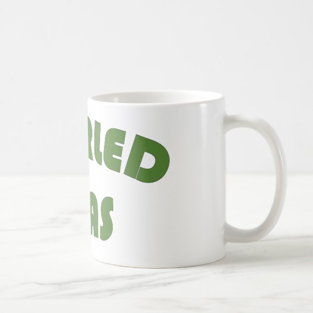 Caneca De Café Ervilhas giradas (Direita)