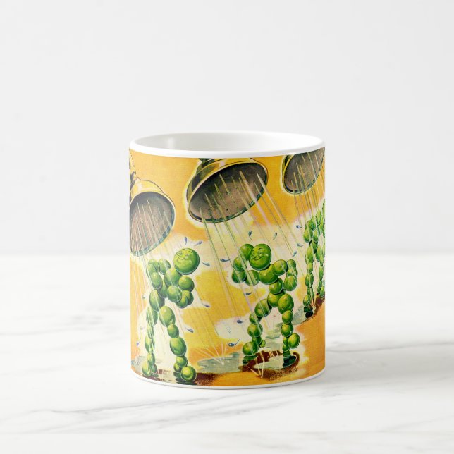 Caneca De Café ervilhas tomando banho (Centro)