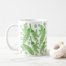 Caneca De Café Ervilhas vegetais
