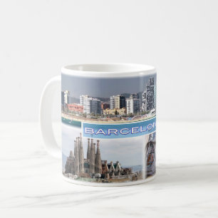 Caneca De Café ES Barcelona - Skyline - Skyline - Sagrada Famíli