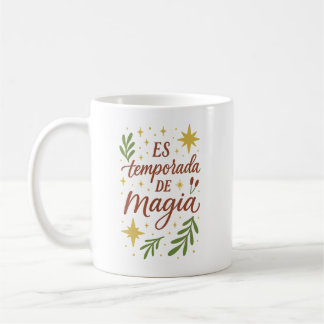 Caneca De Café Es Temporada de Magia ✨ | Festive Botanical