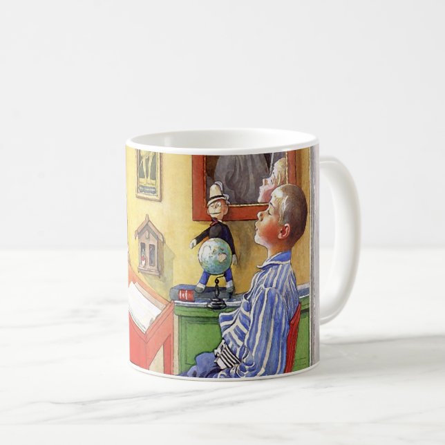 Caneca De Café Esbjorn fazendo seu trabalho de casa de Carl Larss (Frente Esquerda)