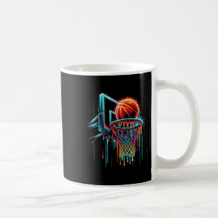 Caneca De Café Esboço Colorido Pingando Cor Splash Hoop Net Dri