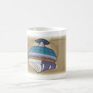 Caneca De Café Esboço da Estação Espacial