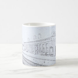 Caneca De Café Esboço da Estação Ferroviária de Todmorden, Estilo