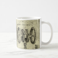 Esboço de Engenharia de Leonardo da Vinci de uma r