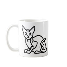 Esboço de gato esfinge