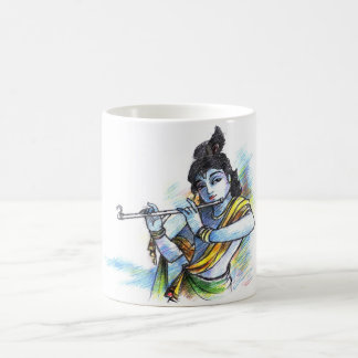 Caneca De Café Esboço de Krishna