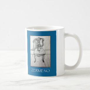 Caneca De Café Esboço do Dachshund por Zermeno