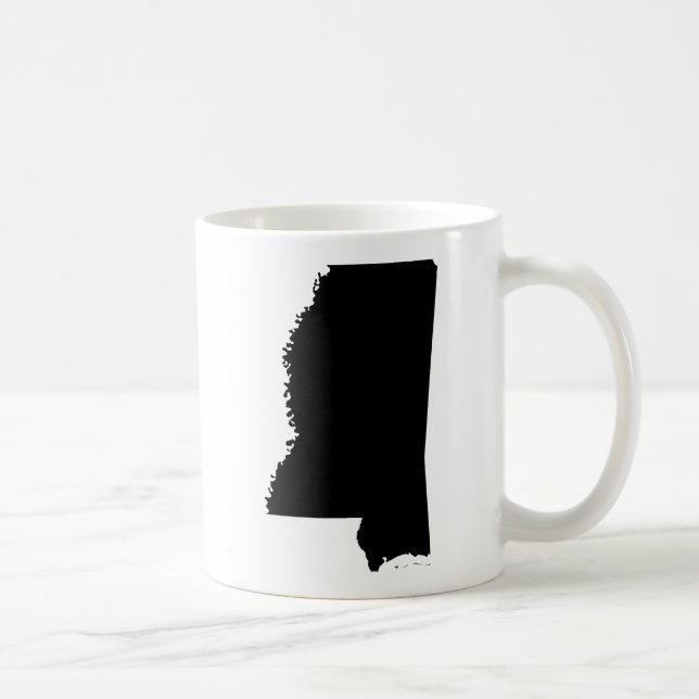 Caneca De Café Esboço do estado de Mississippi (Direita)