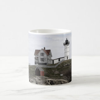 Caneca De Café Esboço do farol do Nubble