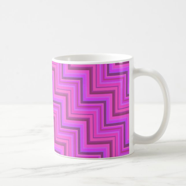 Caneca De Café Escada de faixas rosa (Direita)