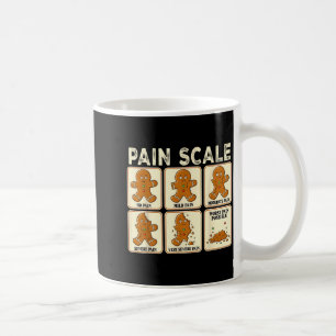 Caneca De Café Escala de Dor de Natal Engraçada de Enfermeira Gin