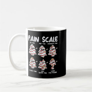 Caneca De Café Escala de Dor Divertida Natal Enfermeira Bolo de Á