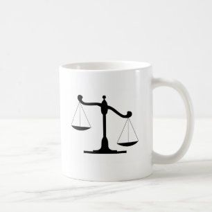 Caneca De Café Escala de justiça