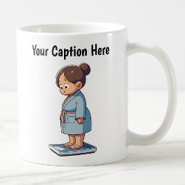 Caneca De Café Escala de Peso Cartoon Personalizável