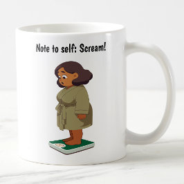 Caneca De Café Escala de Peso Cartoon Personalizável
