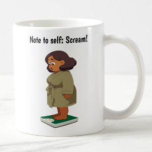 Caneca De Café Escala de Peso Cartoon Personalizável
