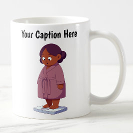 Caneca De Café Escala de Peso Cartoon Personalizável