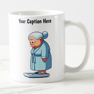 Caneca De Café Escala de Peso Cartoon Personalizável