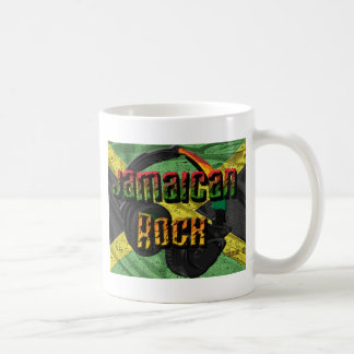 Caneca De Café Escala jamaicana da bandeira da rocha