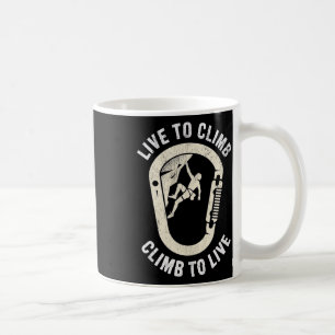 Caneca De Café Escalada ao Vivo para Escalar