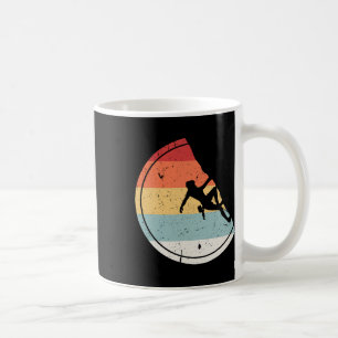 Caneca De Café Escalada - Camiseta Retro Vintage de Alpinista de