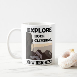Caneca De Café Escalada em Rocha