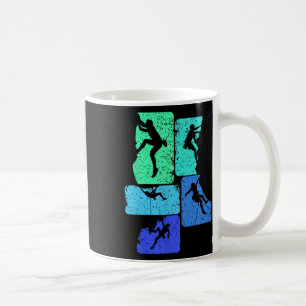 Caneca De Café Escalada em Rocha Alpinista Bouldering Pedra