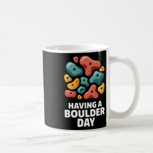 Caneca De Café Escalada Indoor Tendo Um Dia de Boulder