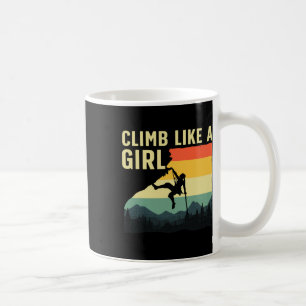 Caneca De Café Escalada Legal Para Mulheres Meninas Montanha Roch