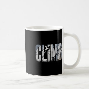 Caneca De Café Escalada Para Meninos Homens Alpinista Montanha Bo