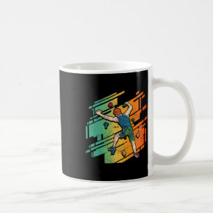 Caneca De Café Escalada retrô em rocha Bouldering Montanhismo 
