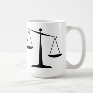 Caneca De Café Escalas de justiça